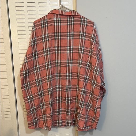 Shein Women's 2X Oversized Pink Flannel - Picture 2 of 6